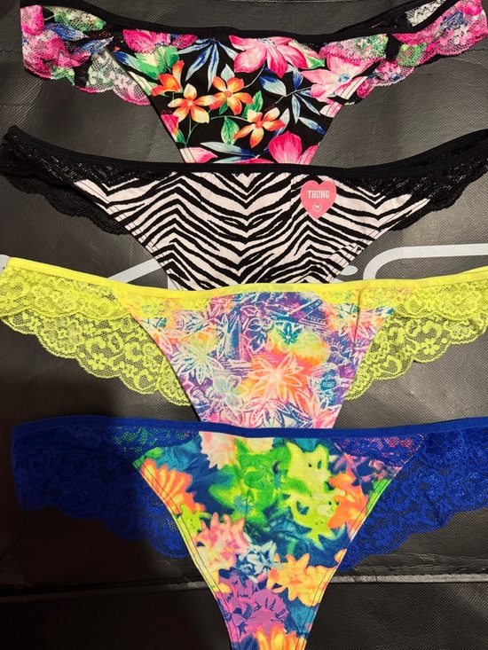 PINK Victoria's Secret Other - Victoria’s Secret PINK Low Rise Cotton Thong 7 Pack Mixed Colours